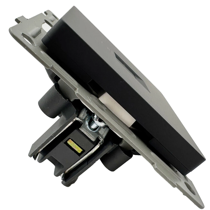 Розетка RJ45 1-я чёрная матовая